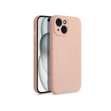 Haffner Apple iPhone 15 Plus szilikon hátlap - Silicone Mag Cover - rózsaszín tok és táska