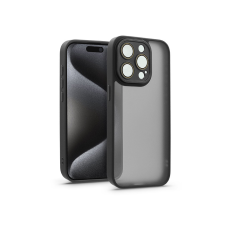 Haffner Apple iPhone 15 Pro hátlap kameravédő peremmel, lencsevédő üveggel - Variete -  fekete (HF241031) tok és táska