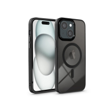 Haffner Apple iPhone 15 szilikon hátlap - Edge Mag Cover - fekete/átlátszó tok és táska