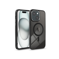 Haffner Apple iPhone 15 szilikon hátlap - Edge Mag Cover - fekete/átlátszó (PT-6833) tok és táska