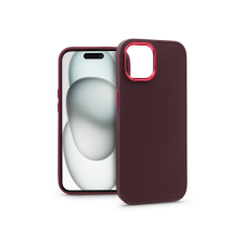Haffner Apple iPhone 15 szilikon hátlap - Frame - bíbor (PT-6812) tok és táska