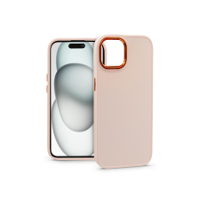 Haffner Apple iPhone 15 szilikon hátlap - Frame - pink tok és táska