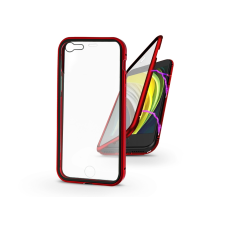 Haffner Apple iPhone 7/iPhone 8/SE 2020 mágneses, 2 részes hátlap előlapi üveggel - Magneto 360 - piros tok és táska
