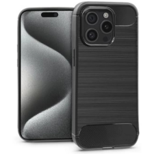Haffner Carbon szilikon hátlap iPhone 15 Pro fekete tok és táska