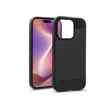Haffner Carbon szilikon hátlap iPhone 16 Pro Max fekete tok és táska
