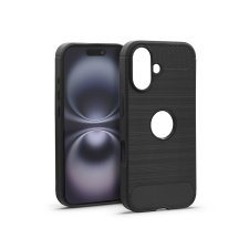 Haffner Carbon szilikon tok - Apple iPhone 16 - fekete (HF304293) tok és táska