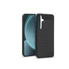 Haffner Carbon szilikon tok - Samsung SM-S937 Galaxy S25 - fekete tok és táska
