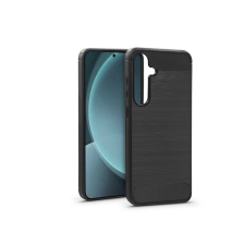 Haffner Carbon szilikon tok - Samsung SM-S937 Galaxy S25 - fekete (HF339967) tok és táska