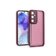 Haffner HF268120 Samsung Galaxy A55 Variete bíbor hátlap kameravédő peremmel, lencsevédő üveggel tok és táska