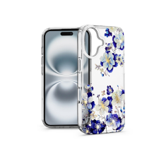 Haffner IMD Floral szilikon tok - Apple iPhone 16 Plus - átlátszó (HF789616) tok és táska