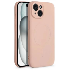 Haffner Mag Cover szilikon hátlap iPhone 15 Plus rózsaszín tok és táska