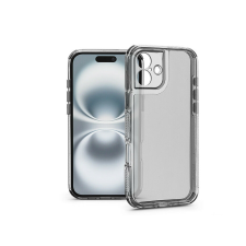 Haffner Matrix Clear kameravédős szilikon tok - Apple iPhone 16 - átlátszó tok és táska