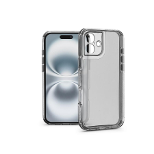 Haffner Matrix Clear kameravédős szilikon tok - Apple iPhone 16 - átlátszó tok és táska