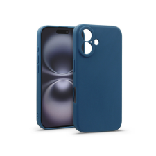 Haffner Matt szilikon tok - Apple iPhone 16 - kék tok és táska