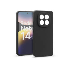 Haffner Matt szilikon tok - Xiaomi Redmi Note 14 Pro Plus 5G - fekete tok és táska