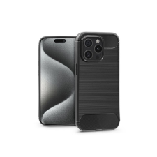 Haffner pt-6859 apple iphone 15 pro carbon fekete szilikon hátlap tok és táska