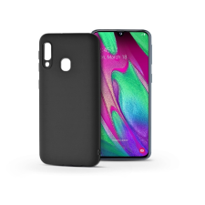 Haffner Samsung A405F Galaxy A40 szilikon hátlap - Soft - fekete tok és táska