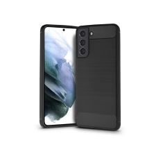 Haffner Samsung G990F Galaxy S21 szilikon hátlap - Carbon - fekete tok és táska
