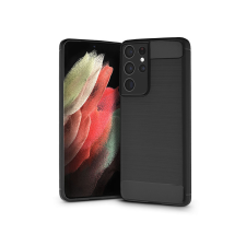 Haffner Samsung G998F Galaxy S21 Ultra szilikon hátlap - Carbon - fekete tok és táska