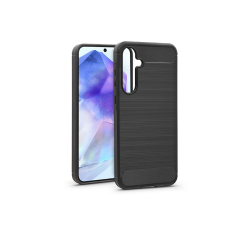 Haffner Samsung SM-A556 Galaxy A55 szilikon hátlap - Carbon - fekete tok és táska