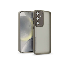 Haffner Samsung SM-S926 Galaxy S24+ hátlap kameravédő peremmel, lencsevédő üveggel - Variete - steel tok és táska