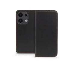 Haffner Smart Pro oldalra nyíló tok Xiaomi Redmi Note 13 4G fekete tok és táska