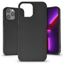 Haffner Soft Prémium szilikon hátlap iPhone 13 Pro Max fekete tok és táska