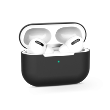 Haffner Szilikon védőtok Apple AirPods Pro 1/2 fülhallgatóhoz - fekete - ECO csomagolás audió kellék