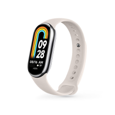 Haffner Tech-Protect IconBand - Xiaomi Smart Band 8 / 9 / NFC szilikon szíj - bézs okosóra kellék
