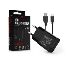 Haffner tf-0125 2,1a microusb fekete hálózati töltő kábel és adapter