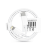 Haffner USB Type-C - Lightning adat- és töltőkábel 1 m-es vezetékkel - C973 PD 18W Type-C Cable for Lightning - 2A - fehér - ECO csomagolás (PT-6067) - Adatkábel