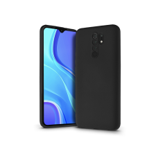 Haffner Xiaomi Redmi 9 szilikon hátlap - Soft Premium - fekete mobiltelefon, tablet alkatrész
