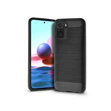 Haffner Xiaomi Redmi Note 10/Note 10S szilikon hátlap - Carbon - fekete tok és táska