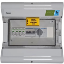 Hager AC doboz 3 fázis T2 16A napelem