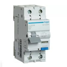Hager AD925B Áramvédős kismegszakító 1P+N, B-25A, 30mA, 6kA, AC villanyszerelés