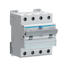 Hager ADM425C Áramvédős kismegszakító 3P+N, B-25A, 30mA, 6kA, A villanyszerelés