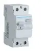 Hager Áram-védőkapcsoló (Fi-relé) analóg 2P 40A 30mA AC-típus 6kA CDC Hager - CDC740J