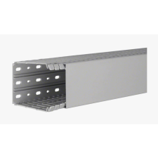 Hager BA7100080 Perforált vezetékcsatorna BA7 100x80, szürke villanyszerelés