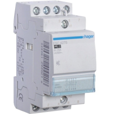 Hager Csendes moduláris kontaktor 25A, 2 Záró + 2 Nyitó érintkező, 230V AC 50 Hz (Hager ESC427S) villanyszerelés