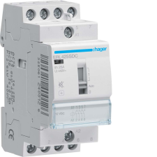 Hager ERL425SDC Csendes mágneskapcsoló, 4Z, 25A, 12V DC, I-0-II, moduláris villanyszerelés