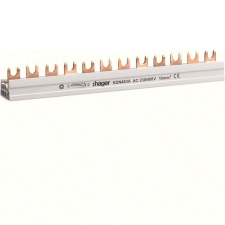 Hager Fázissín 4P, 12 modul, 210 mm-es, 10mm2 keresztmetszet, darabolható (Hager KDN463A). villanyszerelés