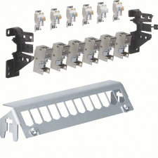 Hager FZ12MM 12x patch panel, 6db RJ45-ös csatlakozóval villanyszerelés