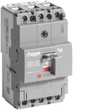 Hager HDA040L Kompakt megszakító x160, 3P, 40A, 18kA, fix TM kioldóval villanyszerelés