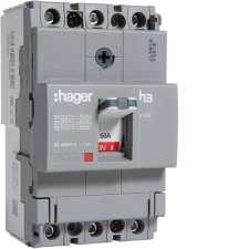 Hager HDA050L Kompakt megszakító x160, 3P, 50A, 18kA, fix TM kioldóval villanyszerelés