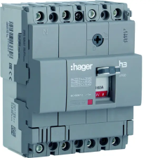 Hager HDA161L Kompakt megszakító x160, 4P, 160A, 18kA, fix TM kioldóval villanyszerelés