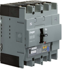 Hager HEC041H Kompakt megszakító x250, 4P, 40A, 70kA, LSI-elektronikus kioldó, villanyszerelés