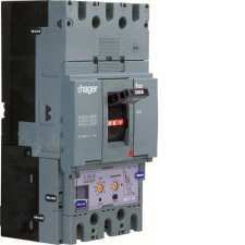 Hager HED630H Kompakt megszakító h630, 3P, 630A, 70kA, áll. LSI elektr. kioldóval villanyszerelés