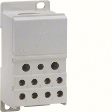 Hager KJ02A Szigetelt elosztó blokk, 1P, 250A, 1x95mm2 + 2x25 + 5x16 + 4x10mm2 villanyszerelés
