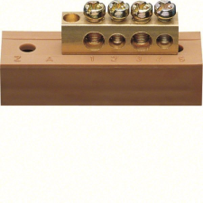 Hager KM04L N, PE sorkapocs barna, 2x16mm2+2x10mm2 L=30mm villanyszerelés