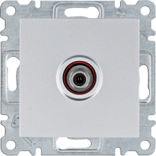 Hager Lumina WL3232 Végzáró SAT csatlakozóaljzat, ezüst burkolattal, keret nélkül, IP20 villanyszerelés